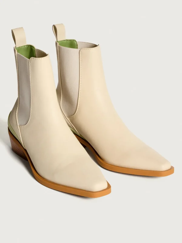 New HOFF COWBOY-STIEFELETTE RODEO OFF WHITE