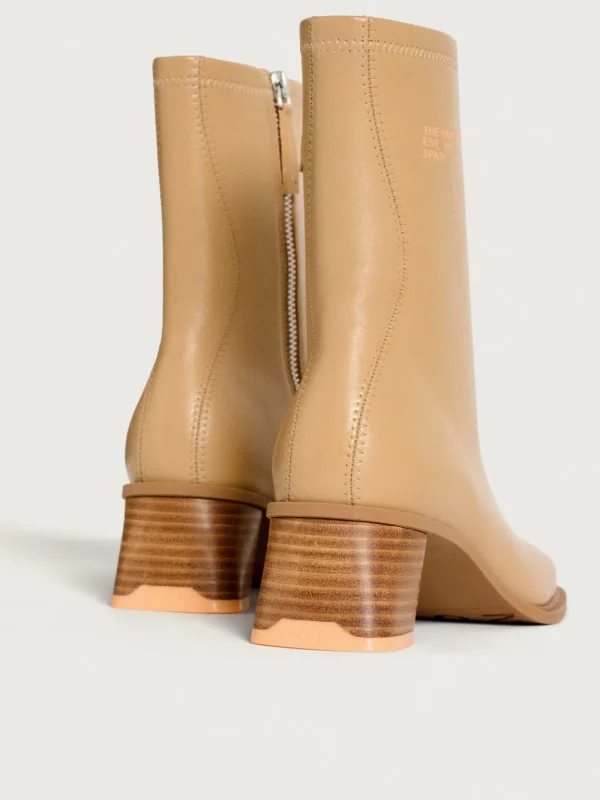 Outlet HOFF DATE BEIGE STIEFELETTE MIT ABSATZ