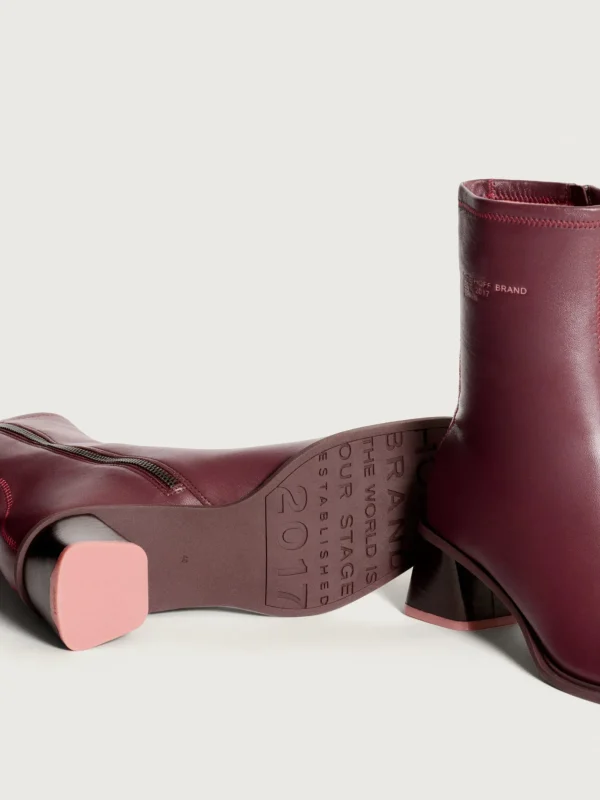 Flash Sale HOFF DATE BURGUNDER STIEFELETTE MIT ABSATZ