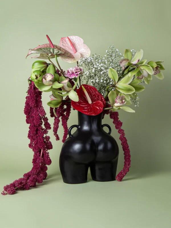 Cheap HOFF LOVE HANDLES VASE BLACK