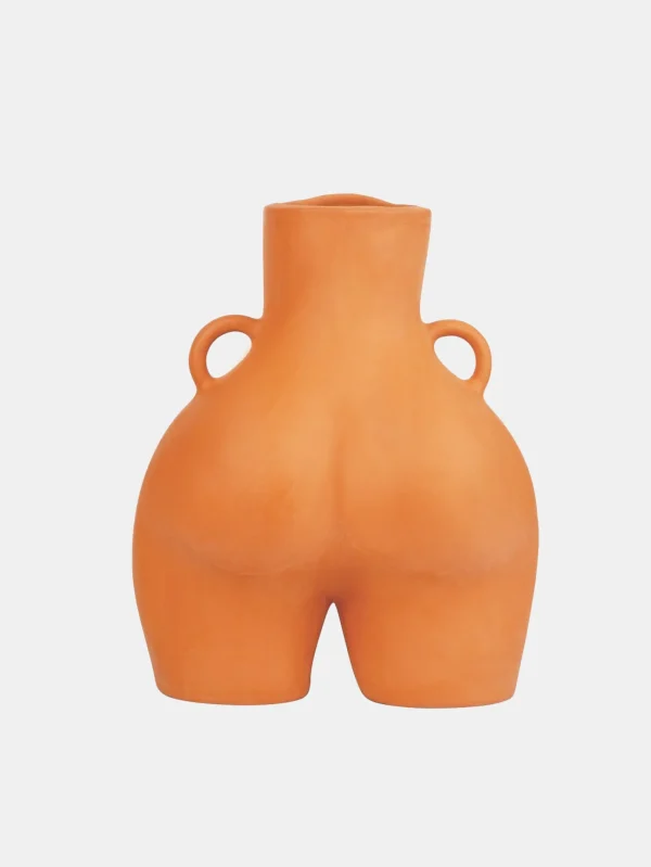 Shop HOFF LOVE HANDLES VASE ORANGE