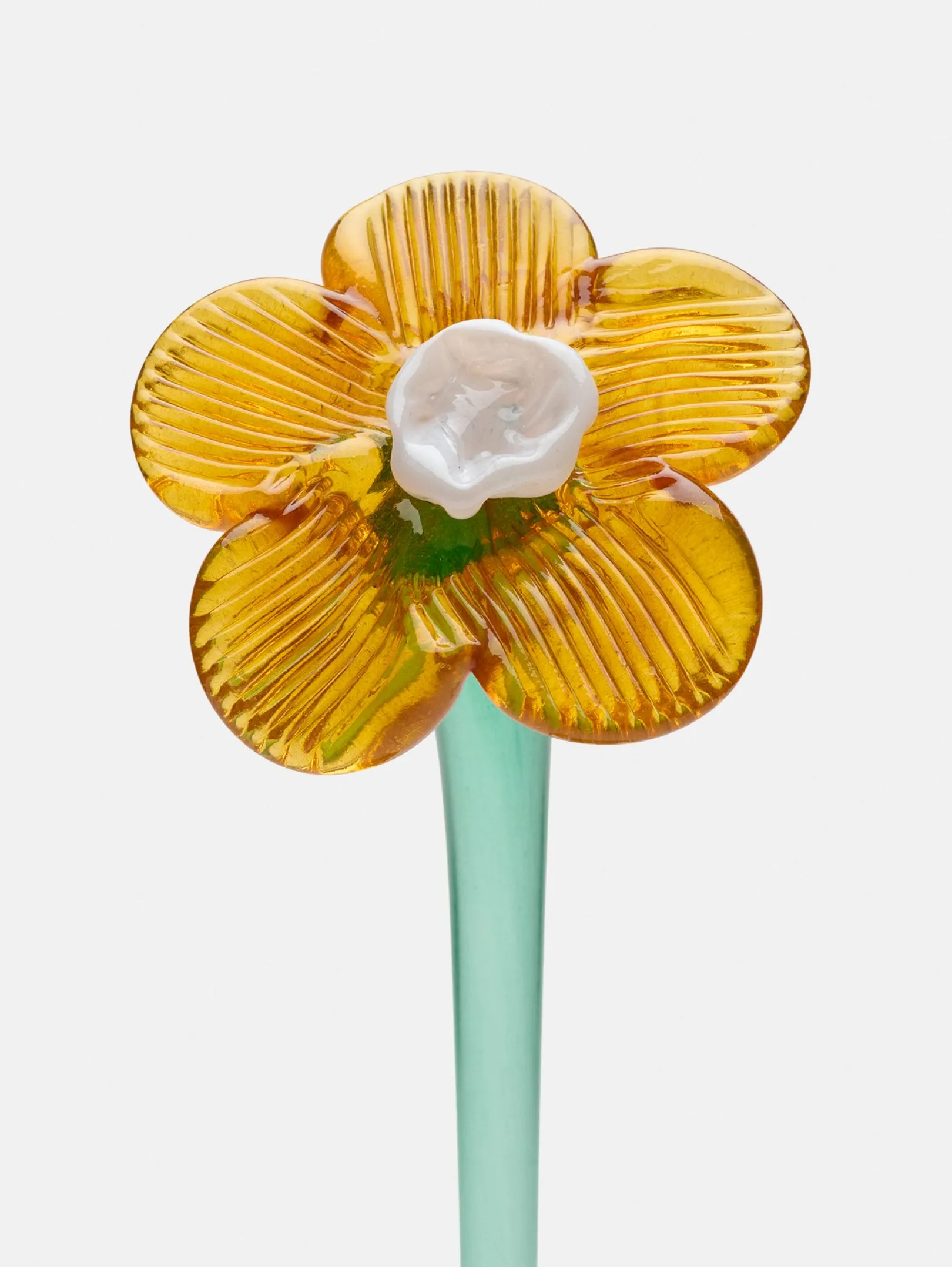 mouthblown_crystal_flower_0-1.webp Best HOFF MOUTHBLOWN CRYSTAL FLOWER MUSTARD