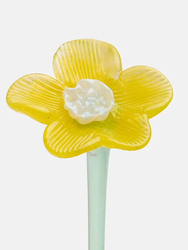 Outlet HOFF MOUTHBLOWN CRYSTAL FLOWER YELLOW