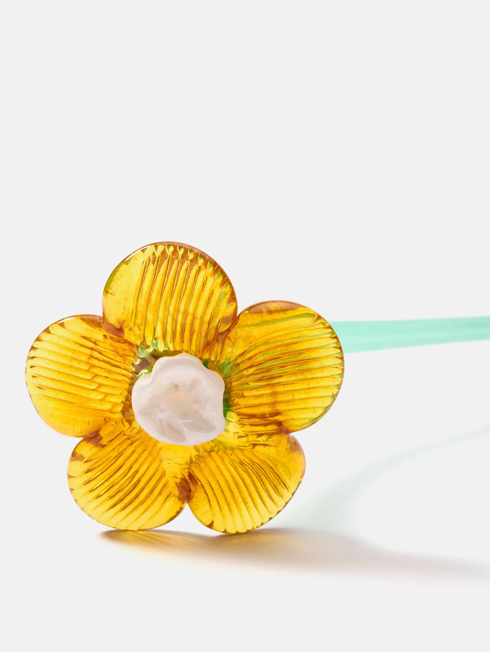 mouthblown_crystal_flower_1-1.webp Best HOFF MOUTHBLOWN CRYSTAL FLOWER MUSTARD