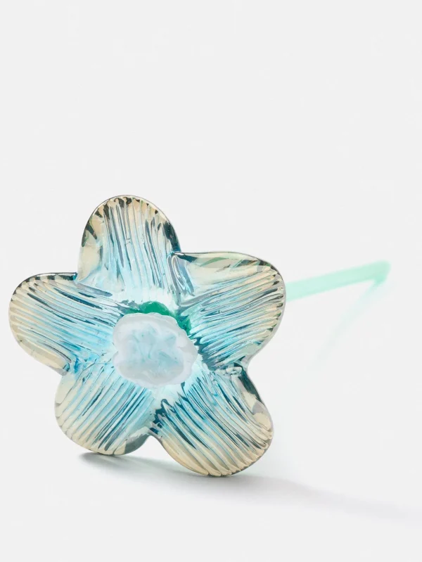 Best Sale HOFF MOUTHBLOWN CRYSTAL FLOWER SILVER