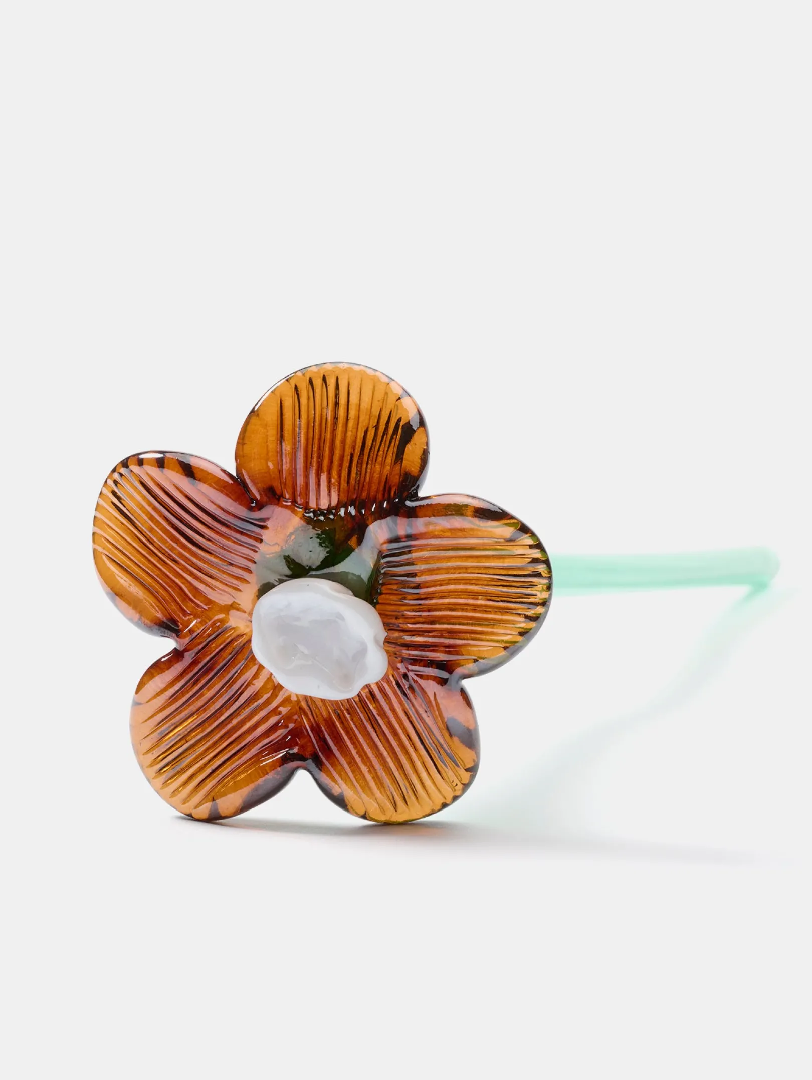 mouthblown_crystal_flower_2-3.webp Hot HOFF MOUTHBLOWN CRYSTAL FLOWER BROWN