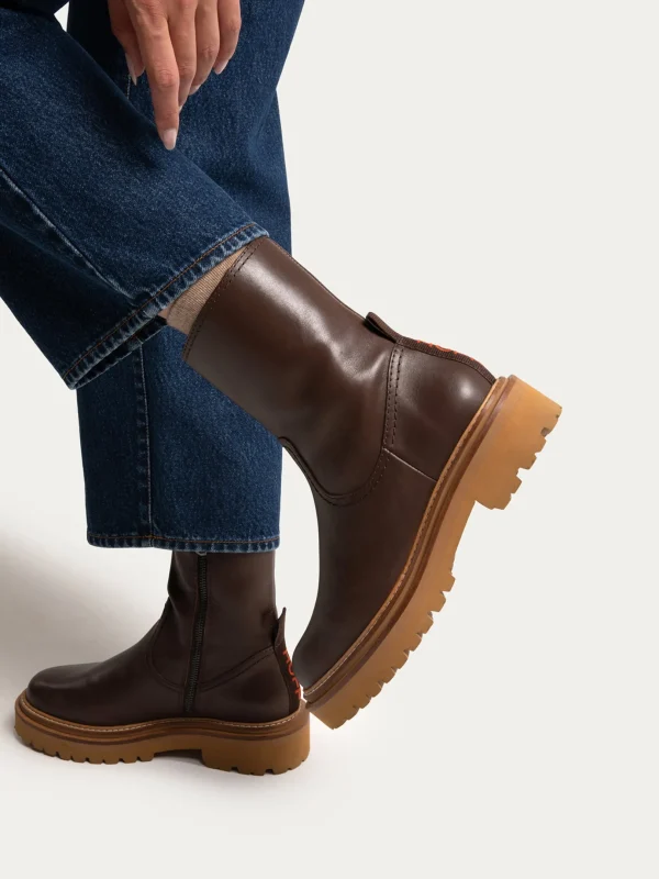 Fashion HOFF OFFICE BRAUN LEDERSTIEFEL
