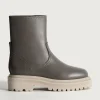 Shop HOFF OFFICE GRAUER LEDERSTIEFEL