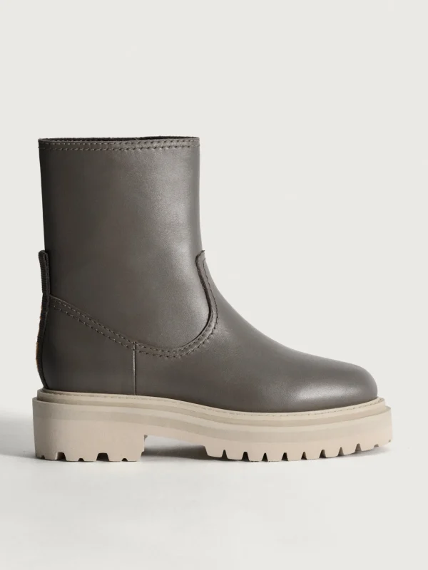 Shop HOFF OFFICE GRAUER LEDERSTIEFEL