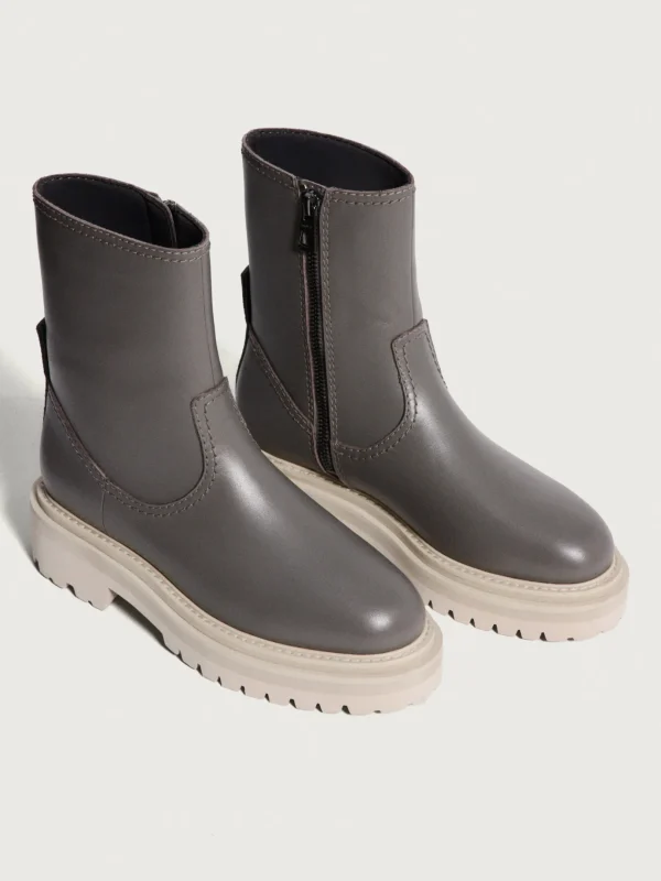Shop HOFF OFFICE GRAUER LEDERSTIEFEL